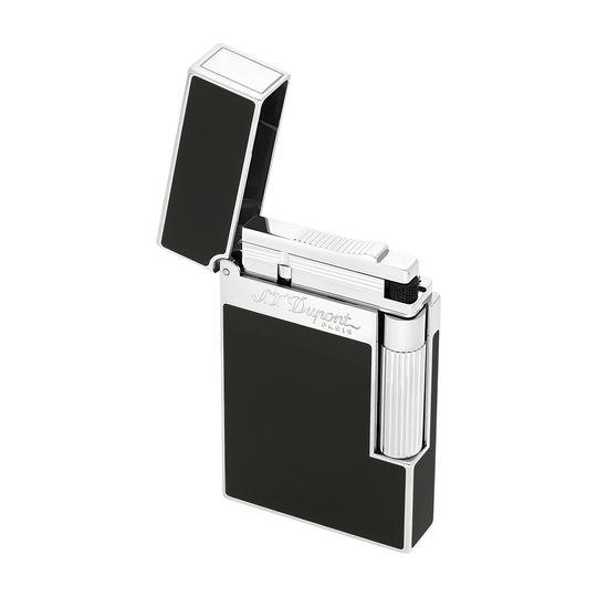 S.T. Dupont Line 2 Black & Palladium Lacquer Lighter 4