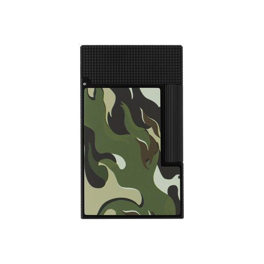 S.T. Dupont Line 2 Camo Green & Black Lighter