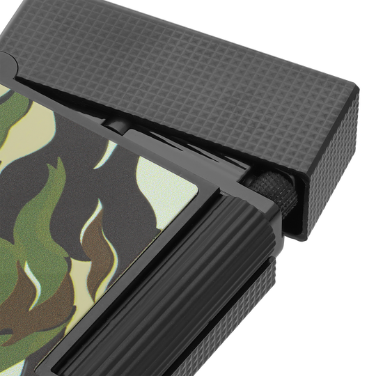 S.T. Dupont Line 2 Camo Green & Black Lighter 2
