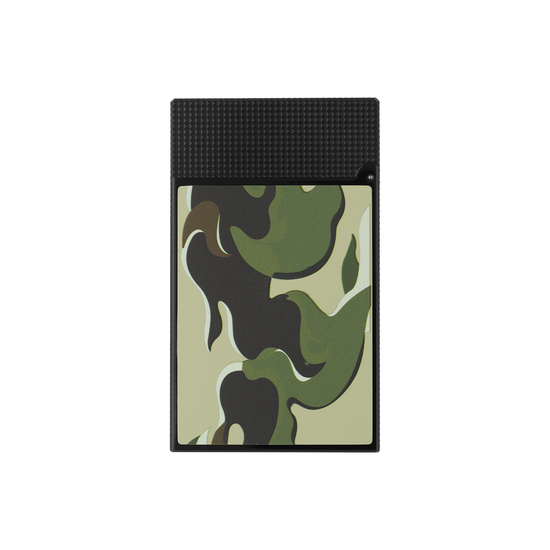 S.T. Dupont Line 2 Camo Green & Black Lighter 3