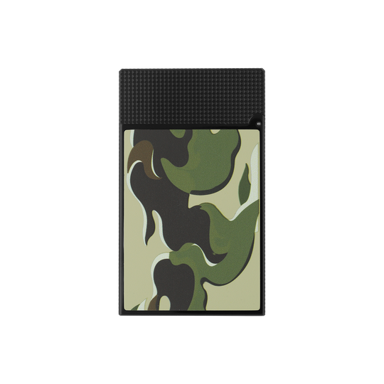 S.T. Dupont Line 2 Camo Green & Black Lighter 3