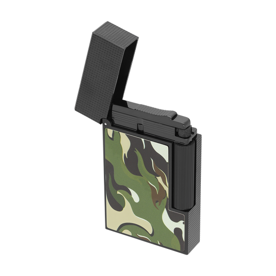 S.T. Dupont Line 2 Camo Green & Black Lighter 4