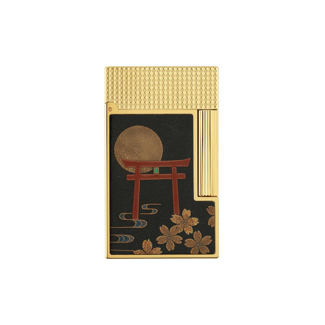 S.T. Dupont Line 2 Cling Maki-e Fugaku Lighter