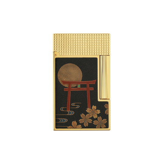 S.T. Dupont Line 2 Cling Maki-e Fugaku Lighter
