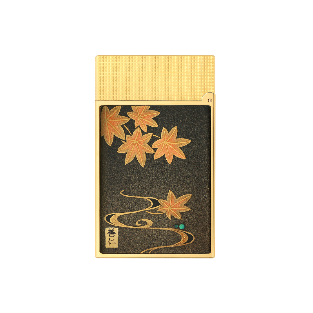 S.T. Dupont Line 2 Cling Maki-e Ryusui Shun Lighter 3