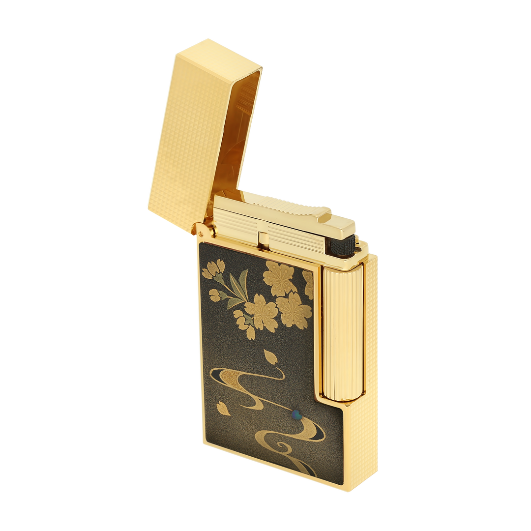 S.T. Dupont Line 2 Cling Maki-e Ryusui Shun Lighter 4