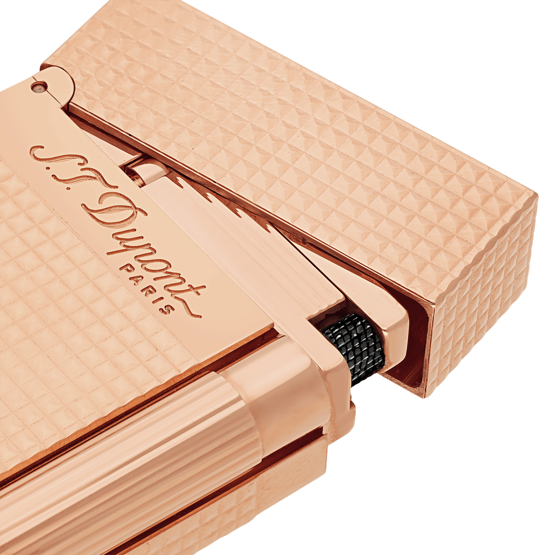 S.T. Dupont Line 2 Diamond Head Pink Gold Lighter 2