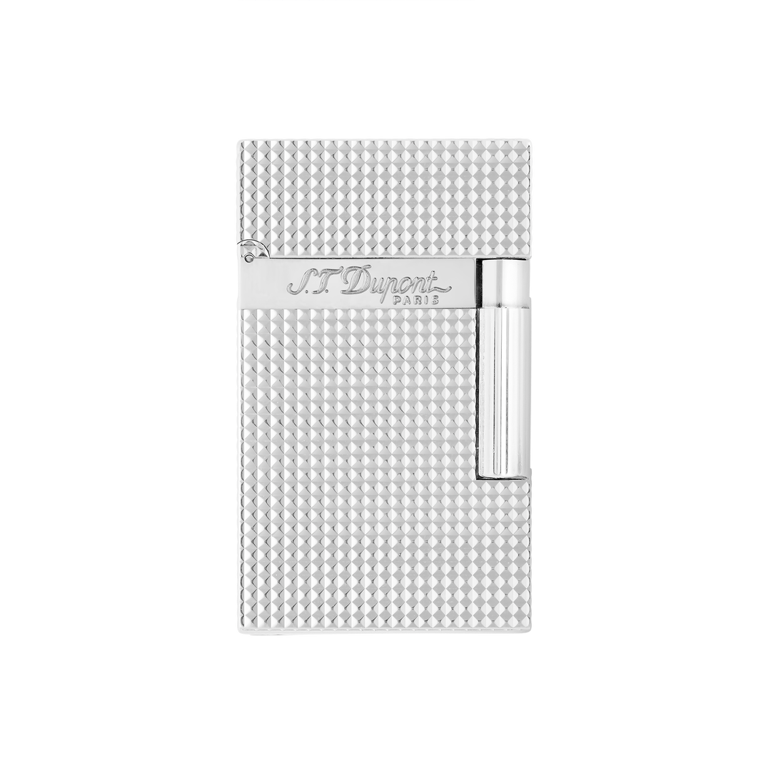 S.T. Dupont Line 2 Diamond Head Silver Lighter