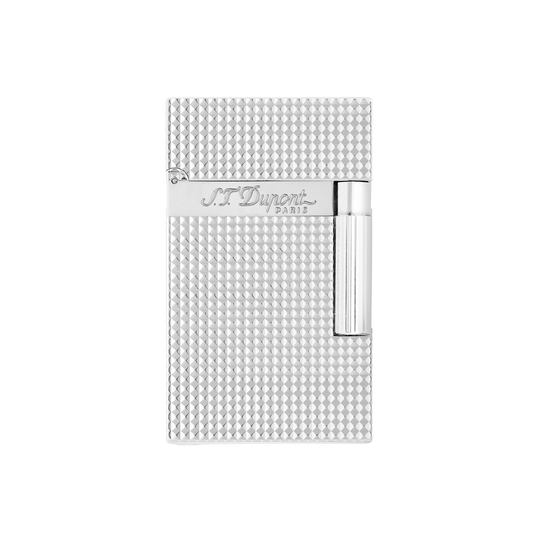 S.T. Dupont Line 2 Diamond Head Silver Lighter