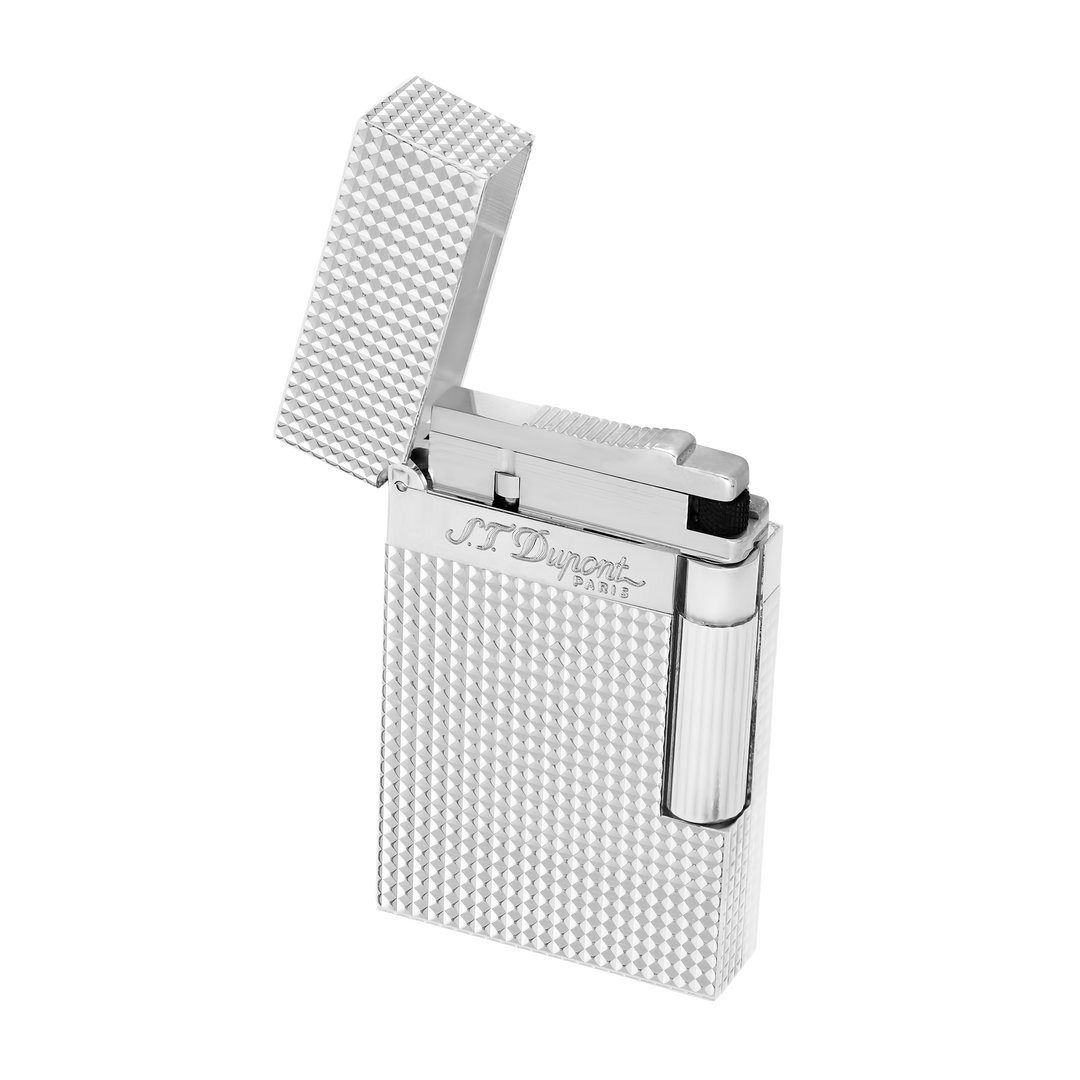 S.T. Dupont Line 2 Diamond Head Silver Lighter 3
