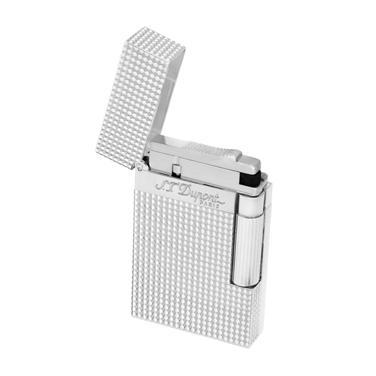 S.T. Dupont Line 2 Diamond Head Silver Lighter 3