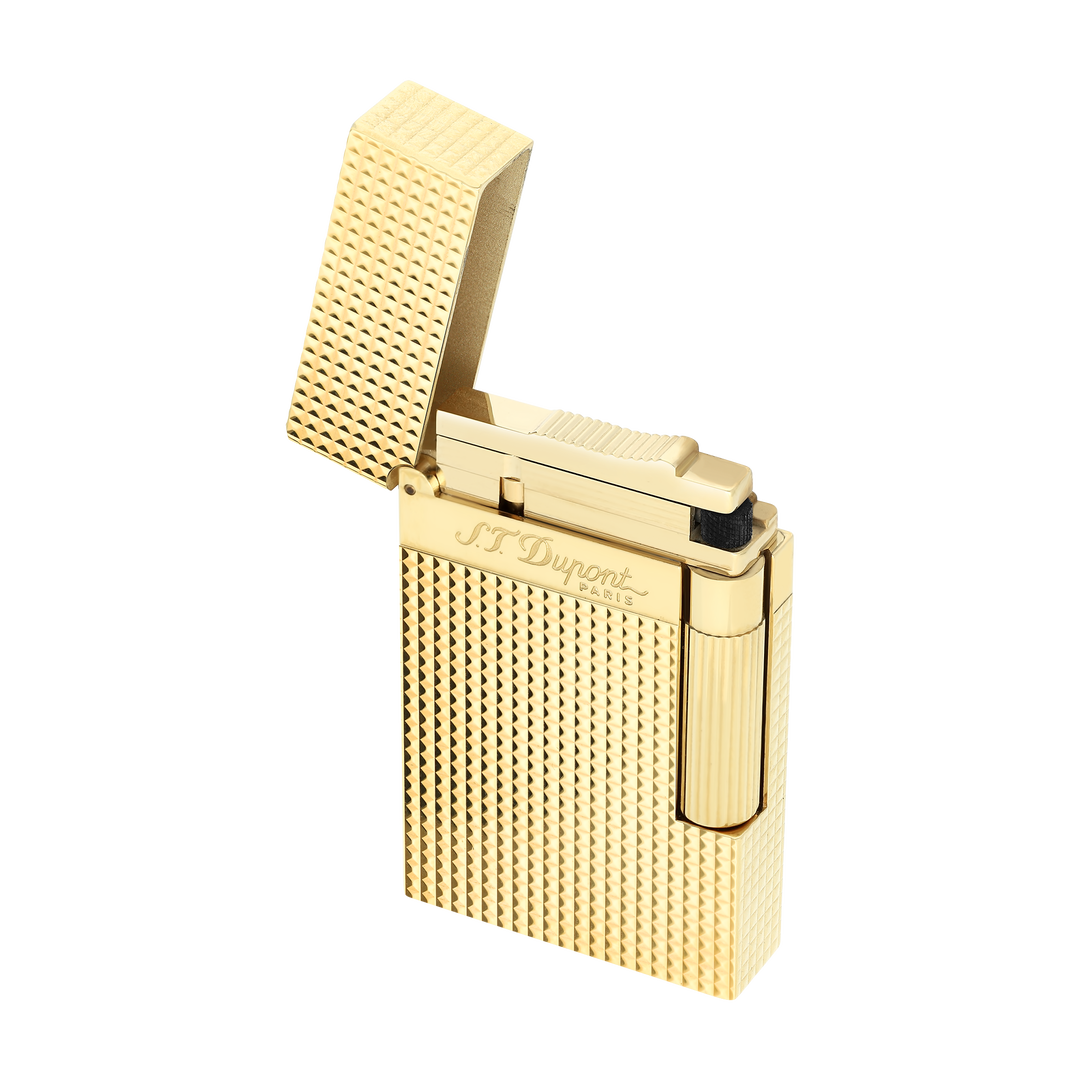 S.T. Dupont Line 2 Diamond Head Yellow Gold Lighter 4