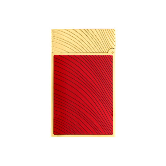 S.T. Dupont Line 2 Horse Mane Red & Yellow Gold Lighter 3