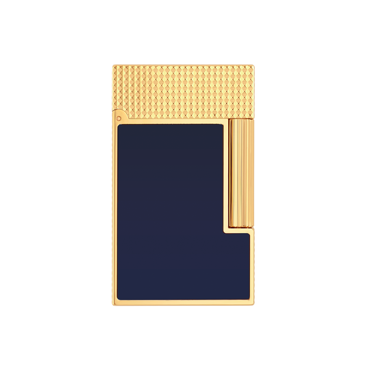S.T. Dupont Line 2 Micro Perfect Ping Blue Lacquer & Gold Lighter