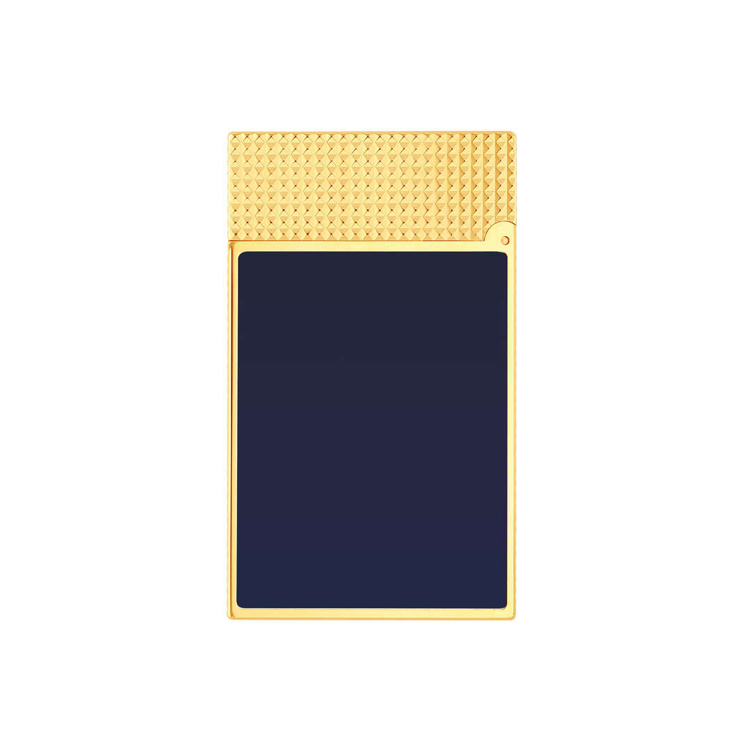 S.T. Dupont Line 2 Micro Perfect Ping Blue Lacquer & Gold Lighter 3