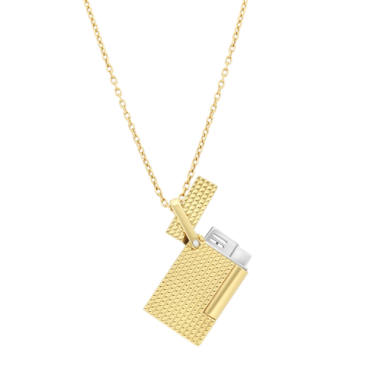S.T. Dupont Line 2 Necklace Golden Lighter