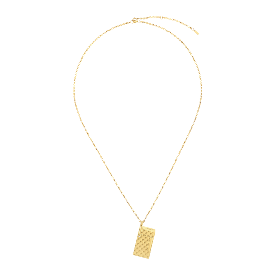 S.T. Dupont Line 2 Necklace Golden Lighter 4