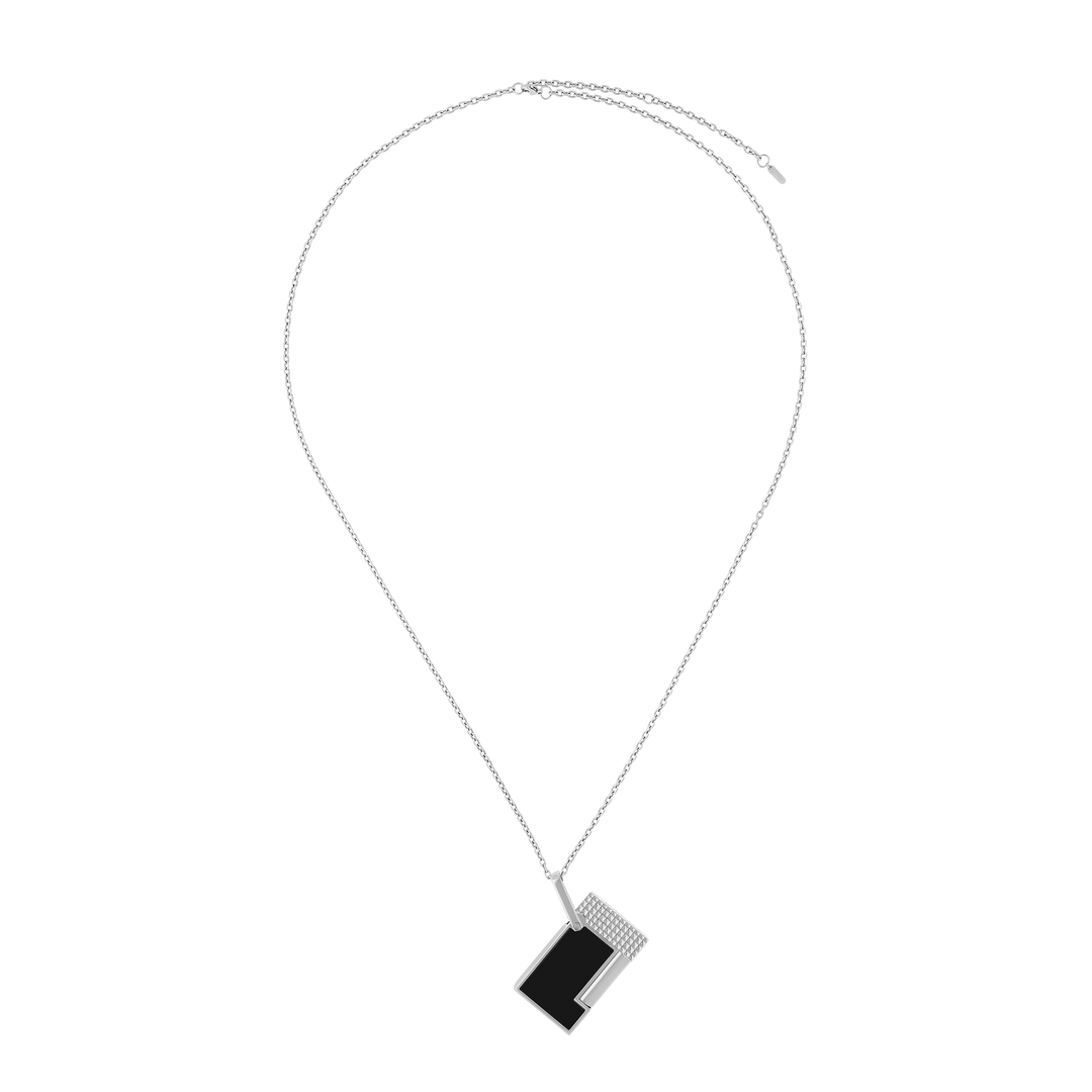 S.T. Dupont Line 2 Necklace Silvery & Black Lacquer Lighter 4