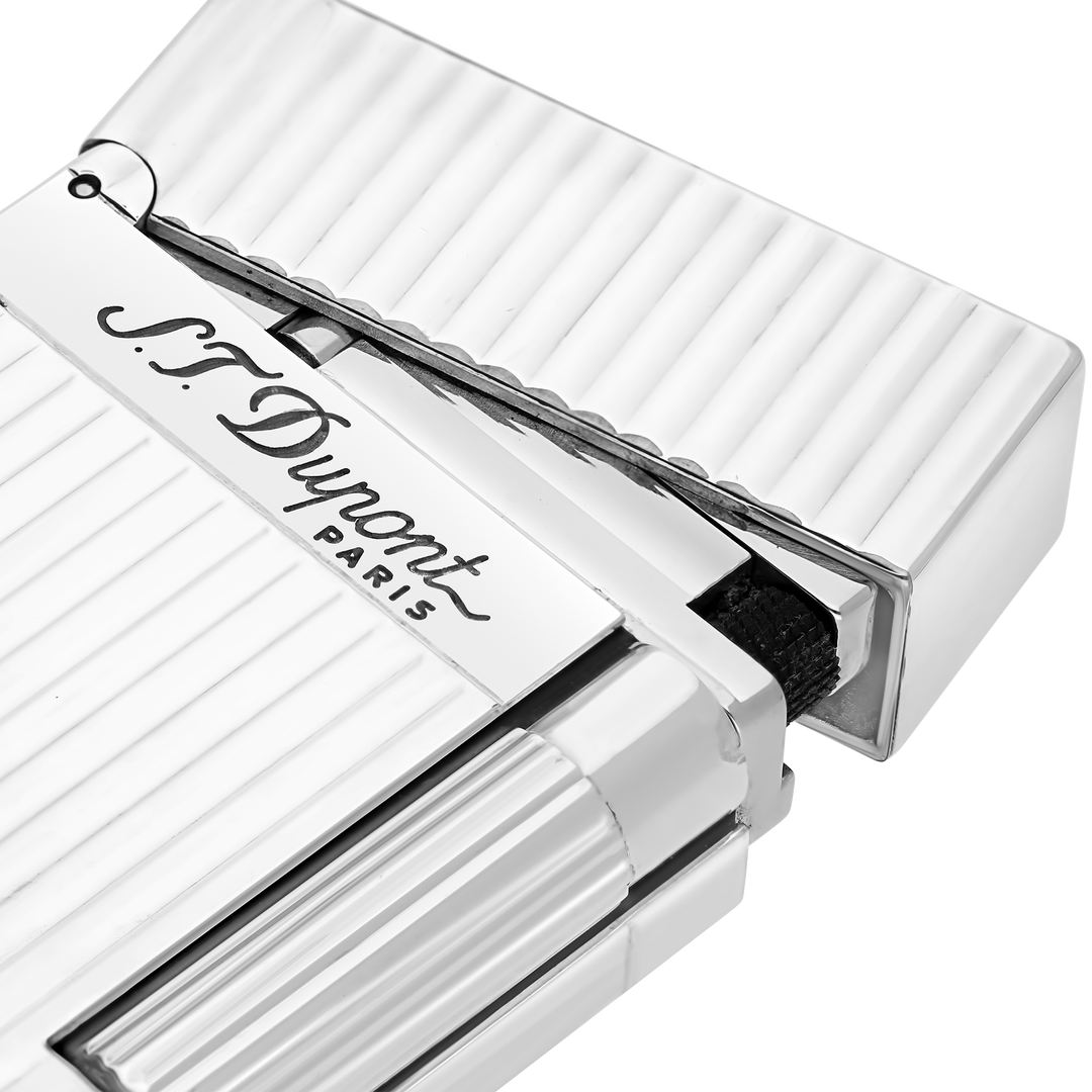 S.T. Dupont Line 2 Vertical Lines Silver Lighter 2