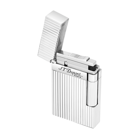 S.T. Dupont Line 2 Vertical Lines Silver Lighter 4