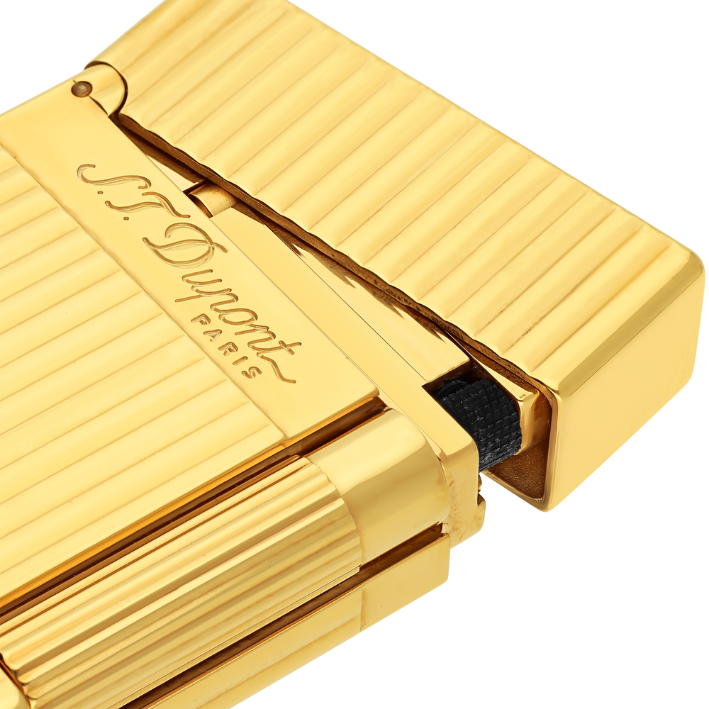 S.T. Dupont Line 2 Vertical Lines Yellow Gold Lighter 2