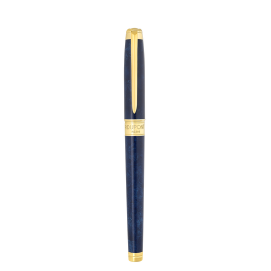 S.T. Dupont Line D Eternity Large Fountain Pen Popote Blue & Yellow Gold 3
