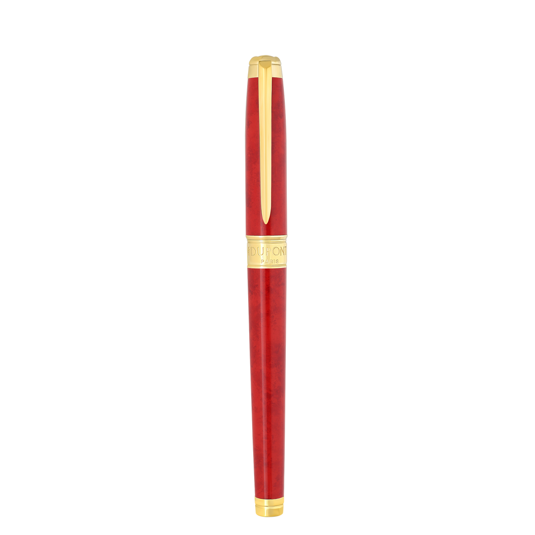 S.T. Dupont Line D Eternity Large Fountain Pen Popote Red & Yellow Gold 3