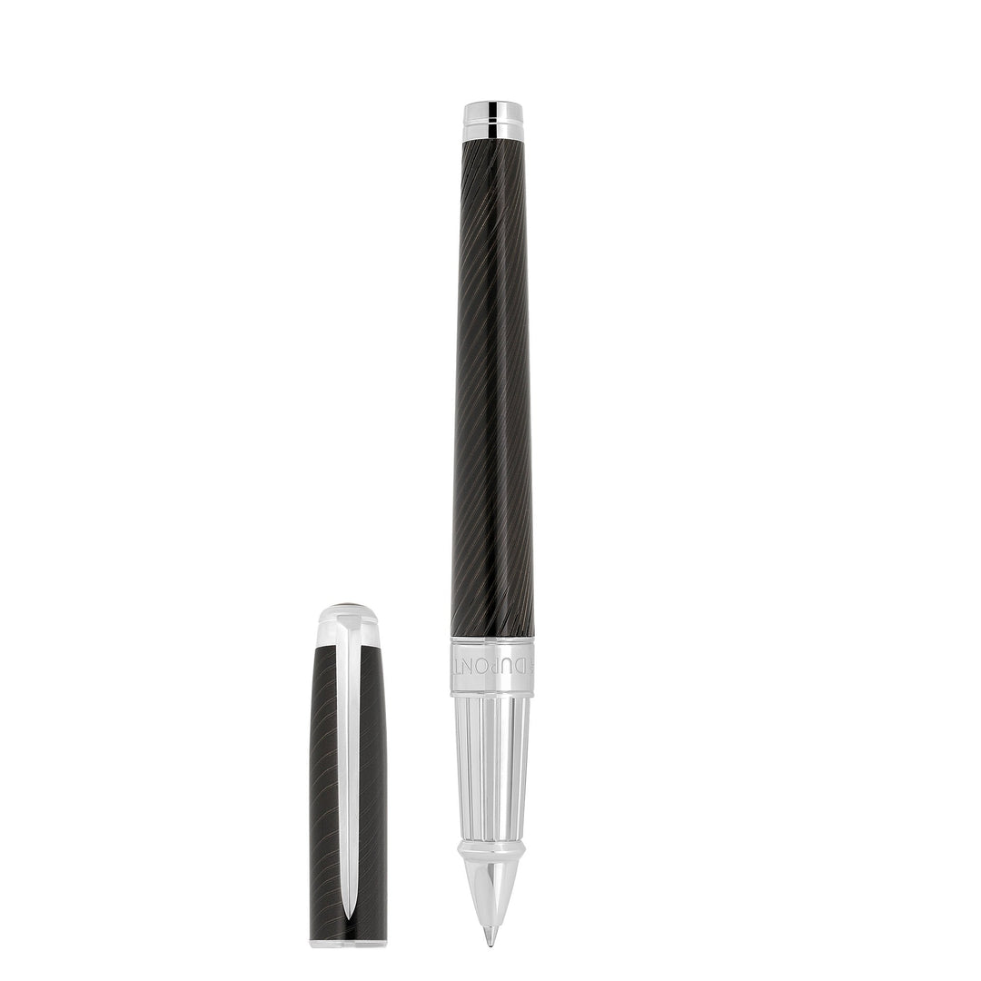 S.T. Dupont Line D Eternity Large Horse Mane Black & Palladium Rollerball 3