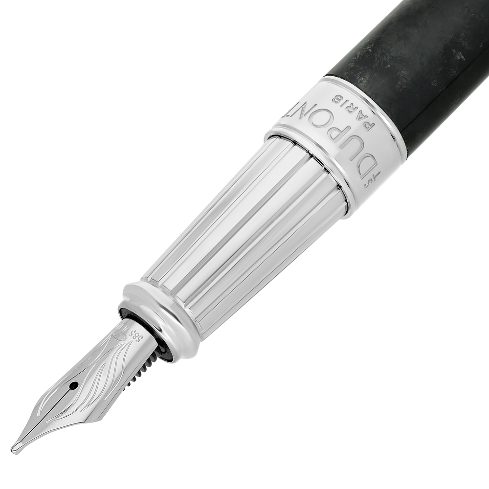 S.T. Dupont Line D Eternity Medium Fountain Pen Popote Black & Palladium 2
