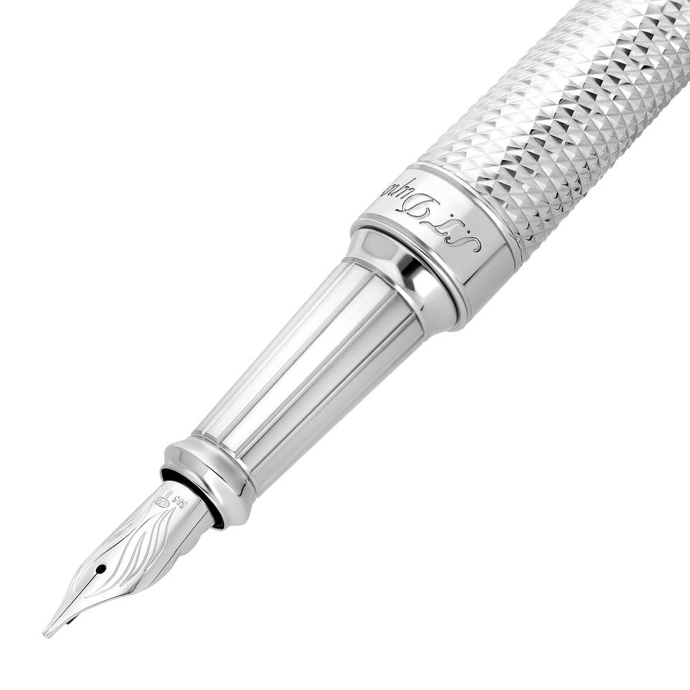 S.T. Dupont Line D Eternity XL Diamond Head Palladium Fountain Pen 2