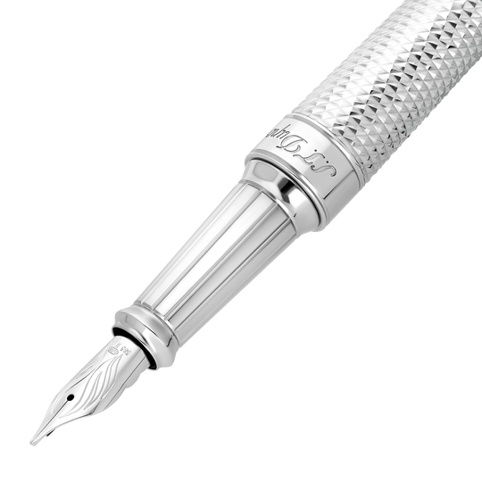 S.T. Dupont Line D Eternity XL Diamond Head Palladium Fountain Pen 2