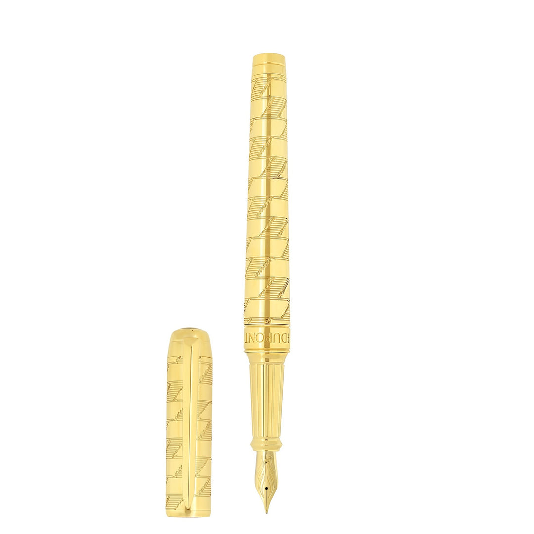 S.T. Dupont Line D Eternity XL Fountain Pen 1872 Yellow Gold