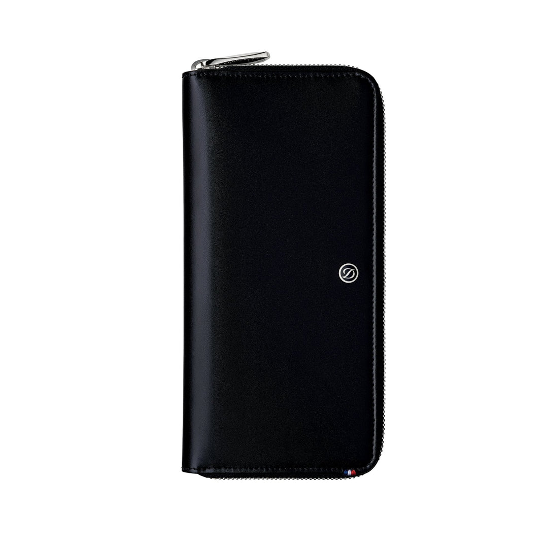 S.T. Dupont Line D Zippered Wallet Black
