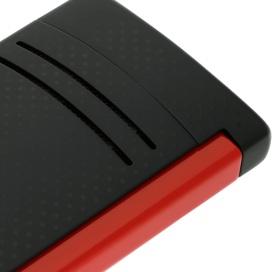 S.T. Dupont Maxijet Matte Black & Red Lighter 2