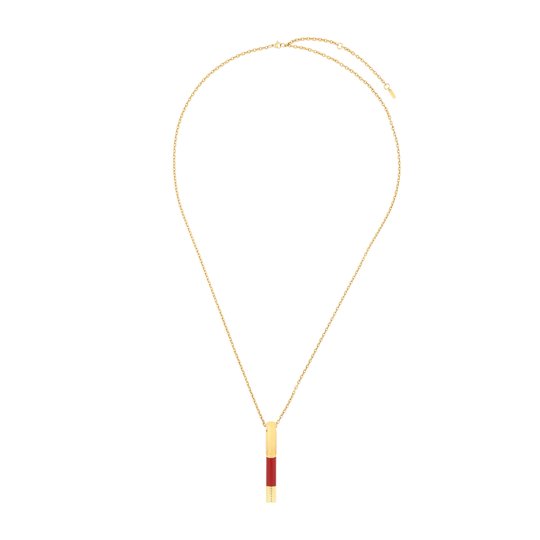 S.T. Dupont Mini Pen Necklace Burgundy & Golden 4