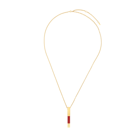 S.T. Dupont Mini Pen Necklace Burgundy & Golden 4