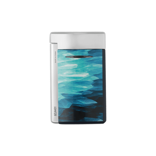 S.T. Dupont Minijet Geode Blue & Chrome Lighter 3