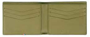 S.T. Dupont Neo Capsule Grain Billfold 6 Credit Cards Khaki & Black