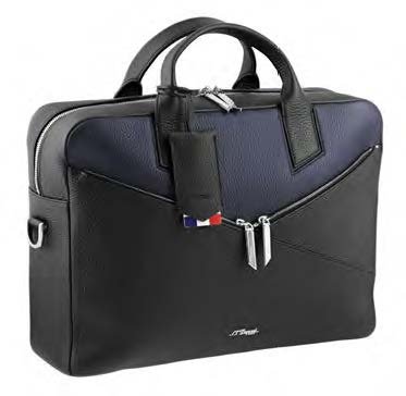 S.T. Dupont Neo Capsule Grain Document Holder Navy & Black