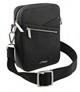 S.T. Dupont Neo Capsule Zippered Crossbody Bag Black