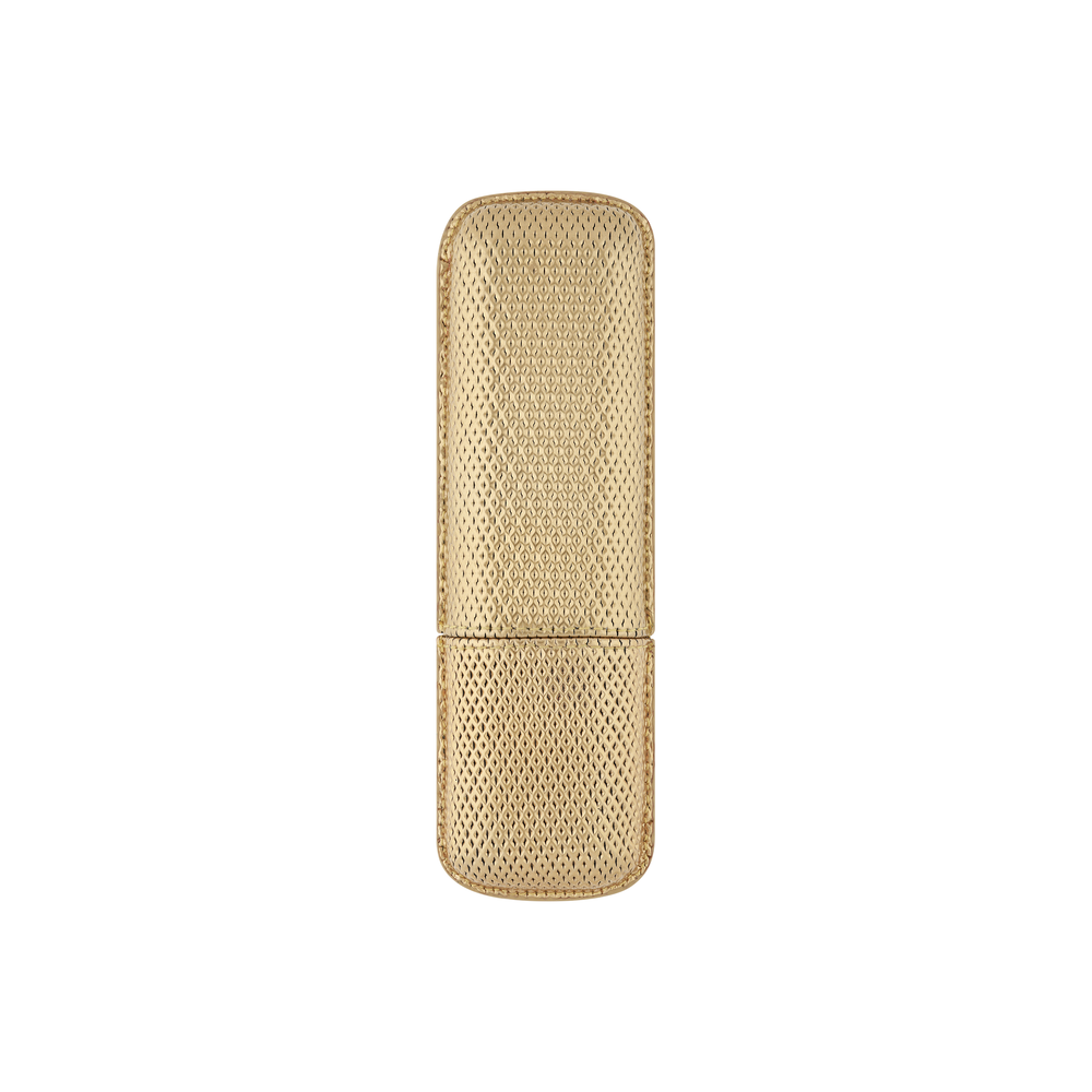 S.T. Dupont Rigid Two-Pen Case Golden Mesh 2
