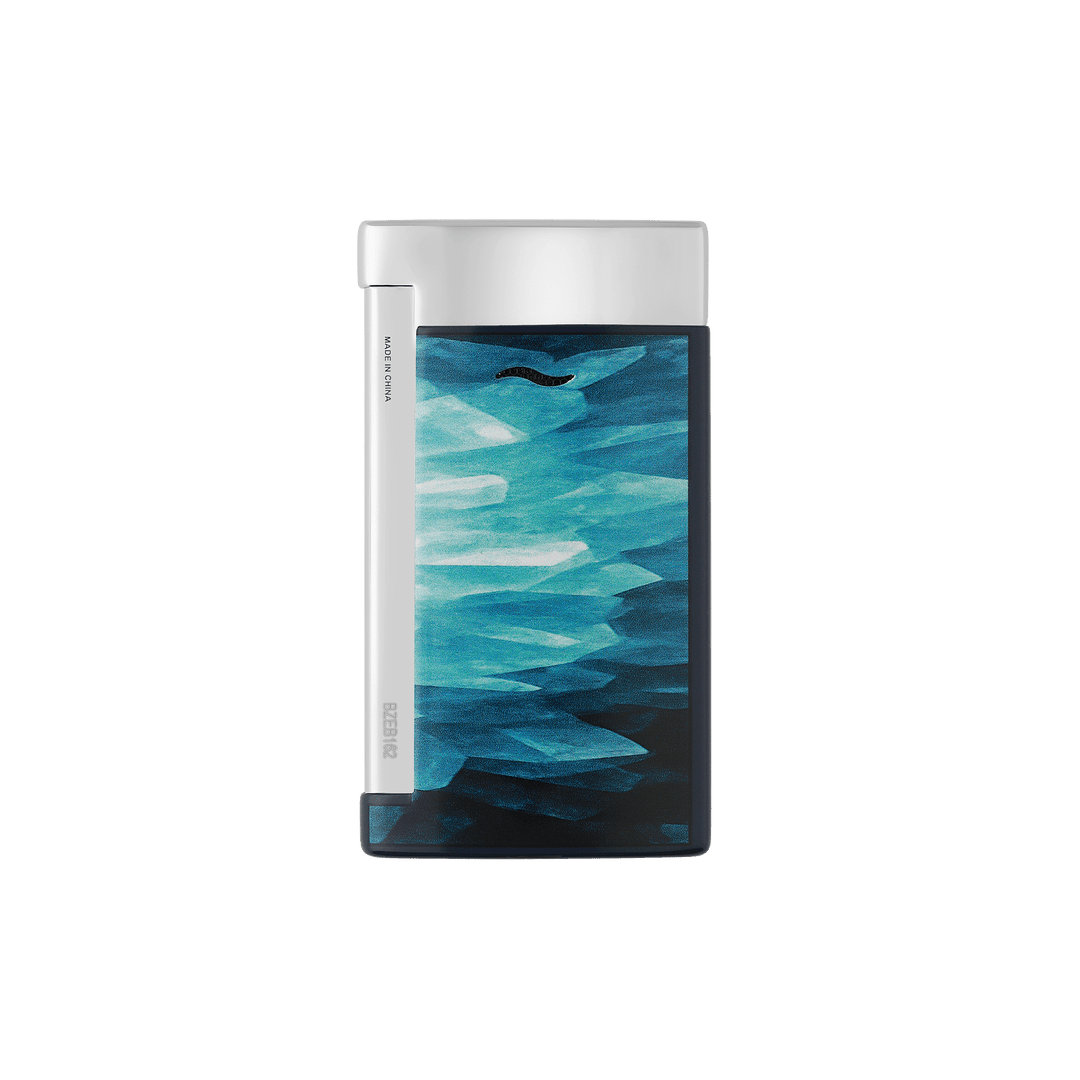 S.T. Dupont Slim 7 Geode Blue & Chrome Lighter 3