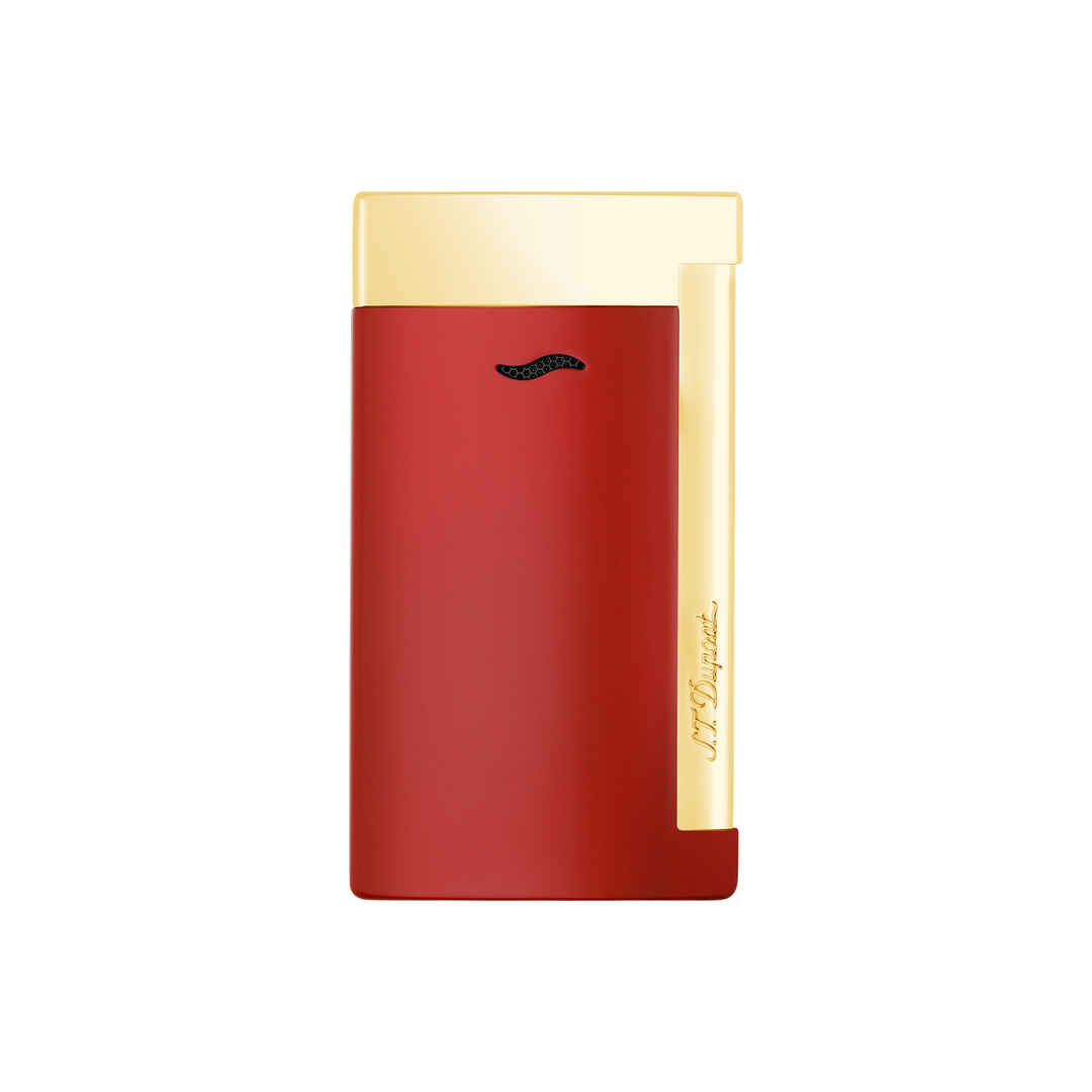S.T. Dupont Slim 7 Red & Golden Finishes Lighter