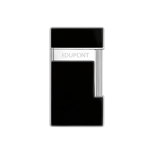 S.T. Dupont Slimmy Black Lacquer and Chrome Lighter