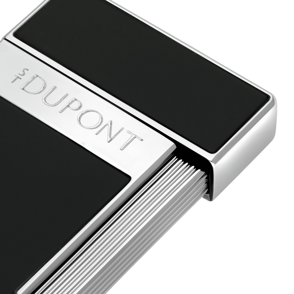 S.T. Dupont Slimmy Black Lacquer and Chrome Lighter 2