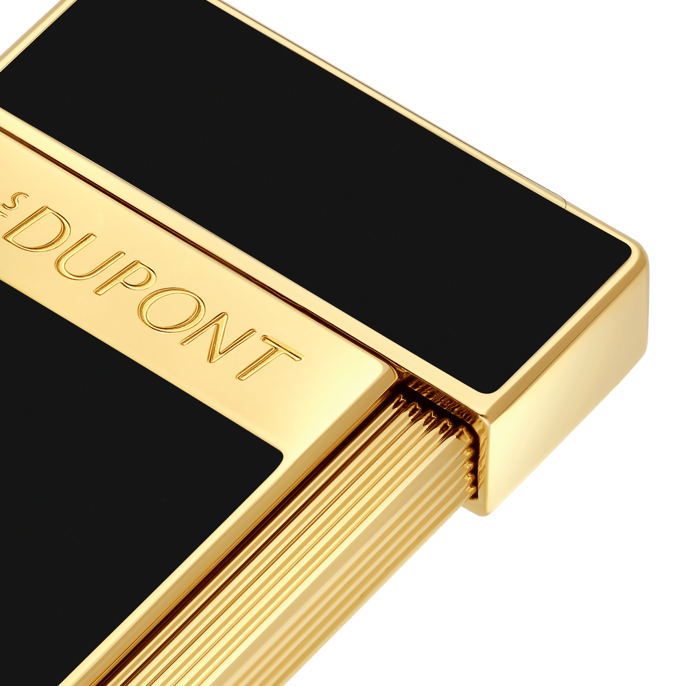 S.T. Dupont Slimmy Black Lacquer and Golden Lighter 2