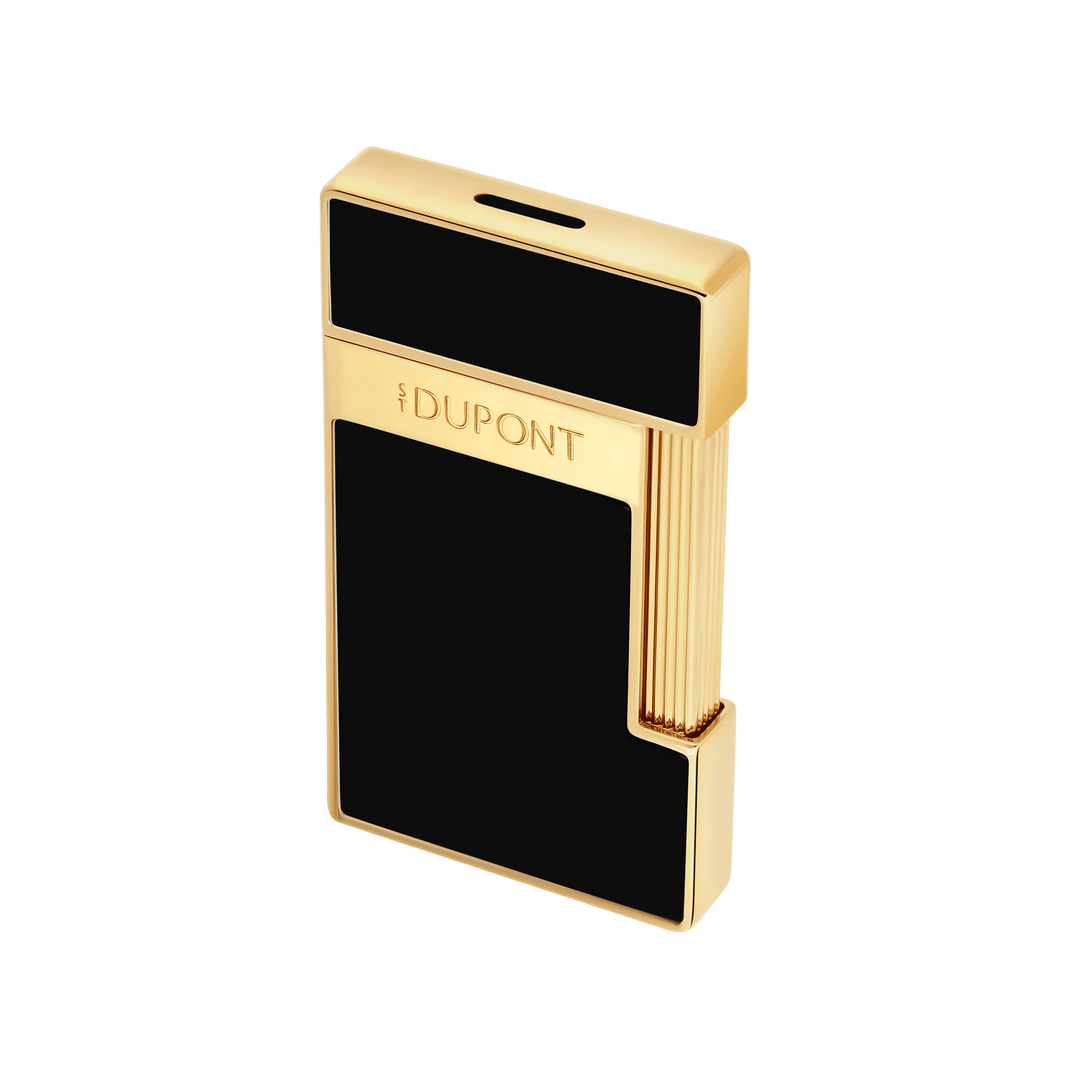 S.T. Dupont Slimmy Black Lacquer and Golden Lighter 4