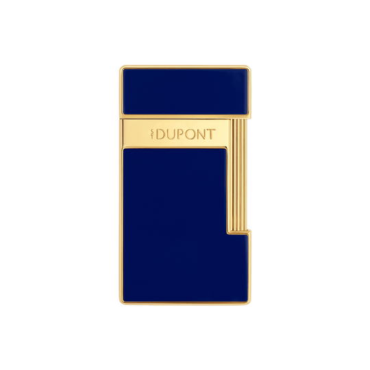 S.T. Dupont Slimmy Blue Lacquer and Golden Lighter