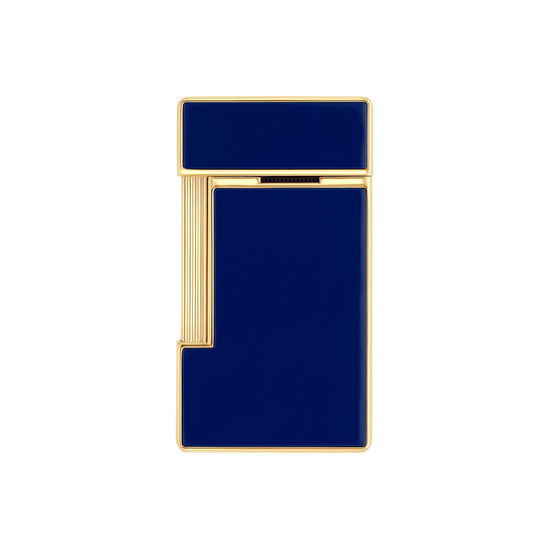 S.T. Dupont Slimmy Blue Lacquer and Golden Lighter 3