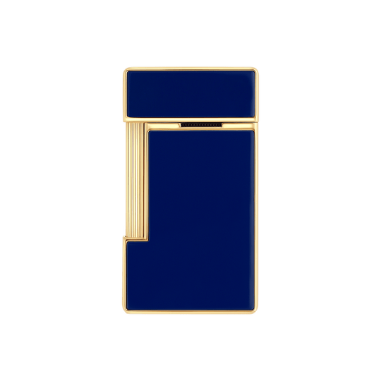 S.T. Dupont Slimmy Blue Lacquer and Golden Lighter 3